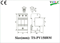 150v / 600v/750v/1000v光起電/太陽PVのための産業サージ サプレッサー