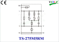 TT/TN Sののための5kA/10kAタイプ3電光サージの防止装置電源システム
