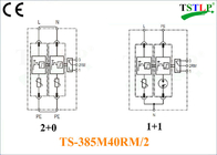 利用できる多数の電圧の単一フェーズ80kA Tvssの電圧サージ サプレッサー